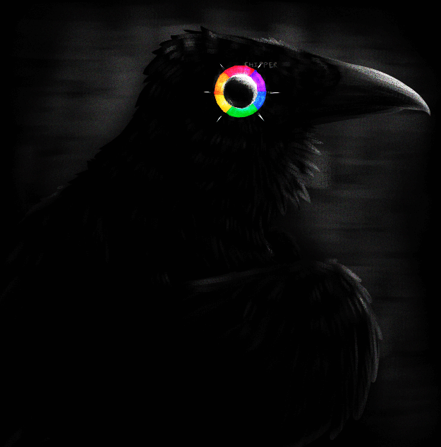 Rainbow Raven by @ChipperCrow – Sheezy.Art