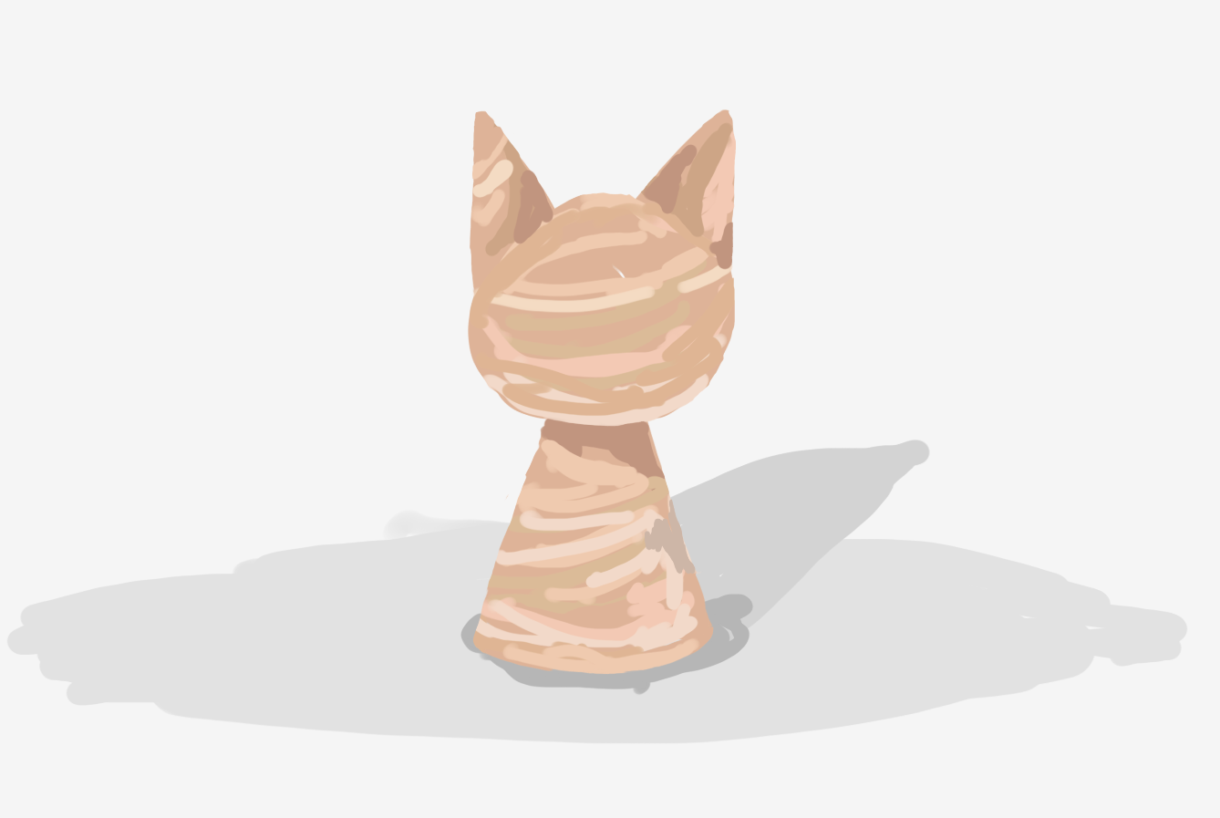drawing of animal-shaped wood carving