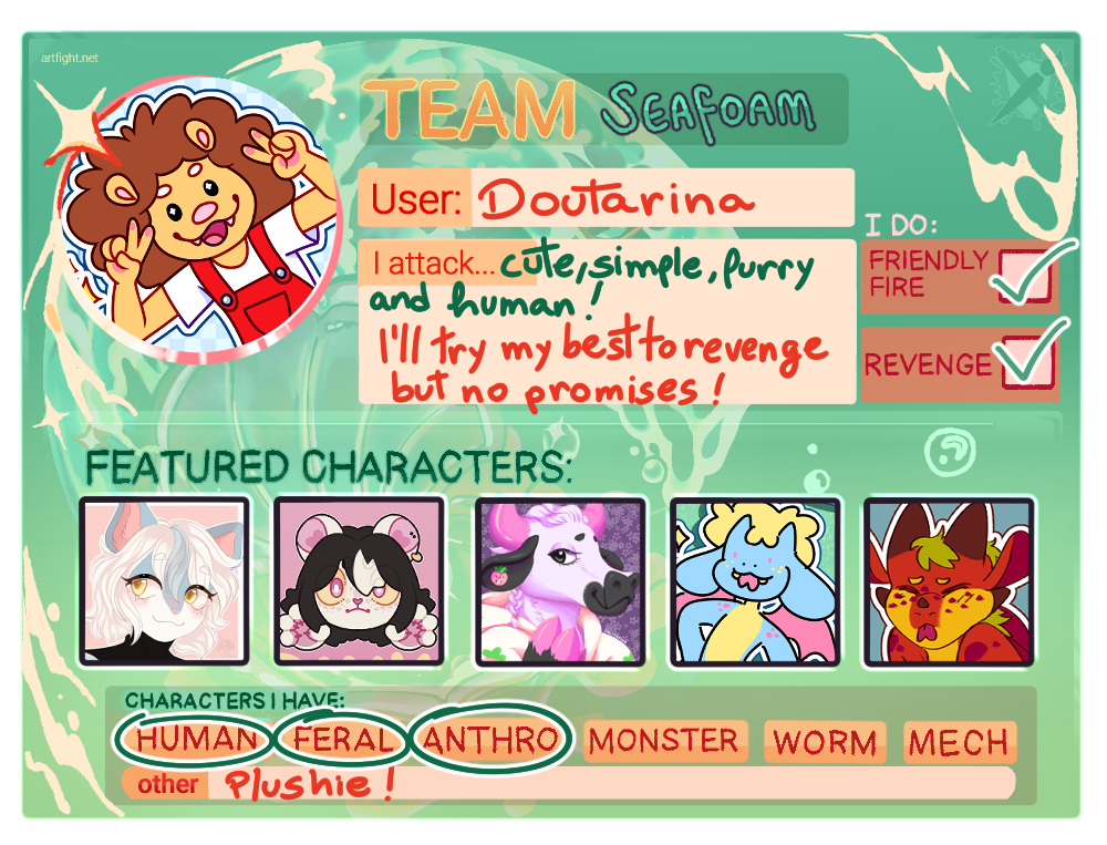 Artfight 2024 by Doutarina Sheezy Art