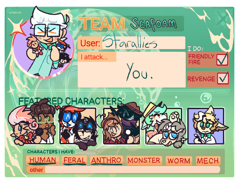 ARTFIGHT 2024 FILLED CARD by boxchew Sheezy Art