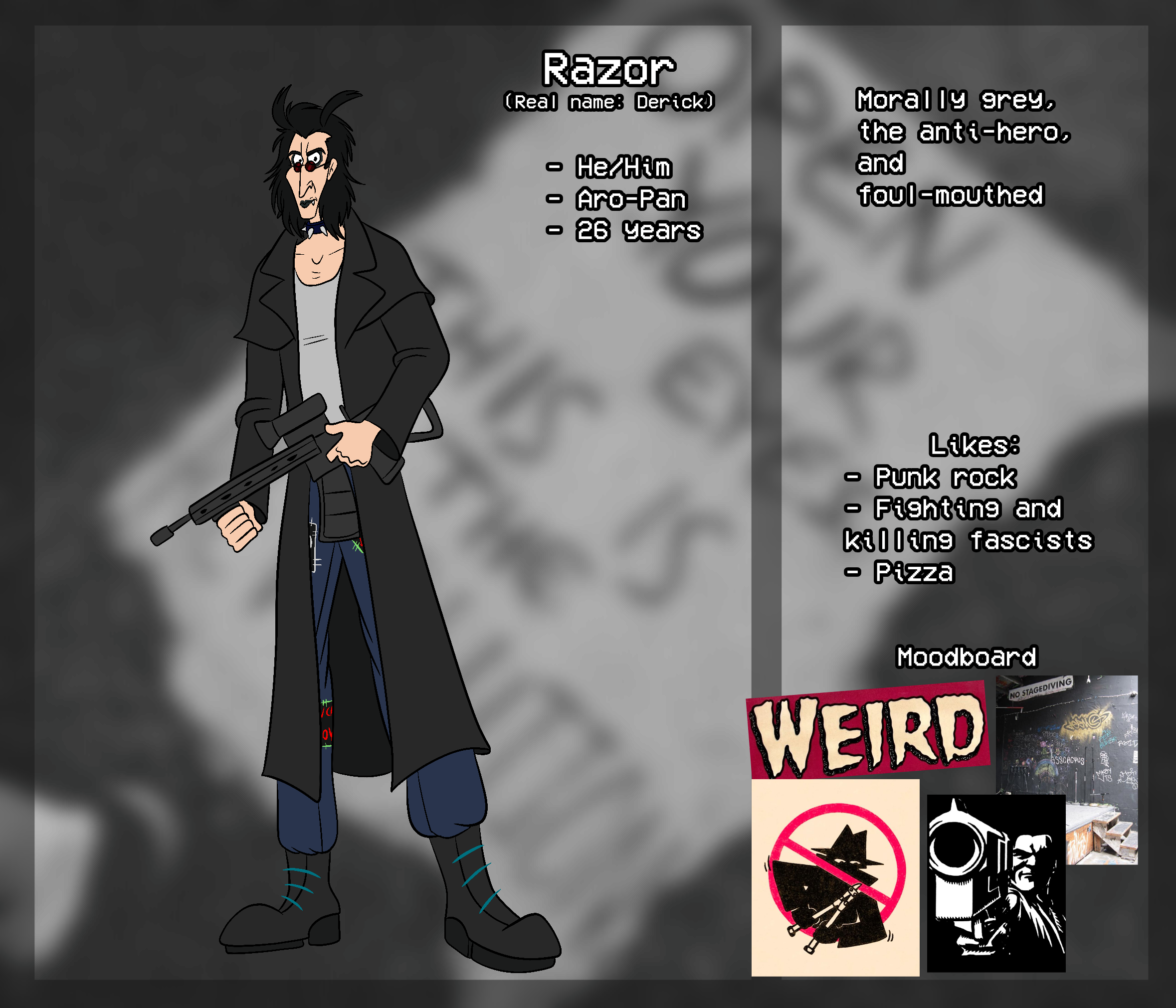 Razor - reference sheet by @90sdiablo – Sheezy.Art