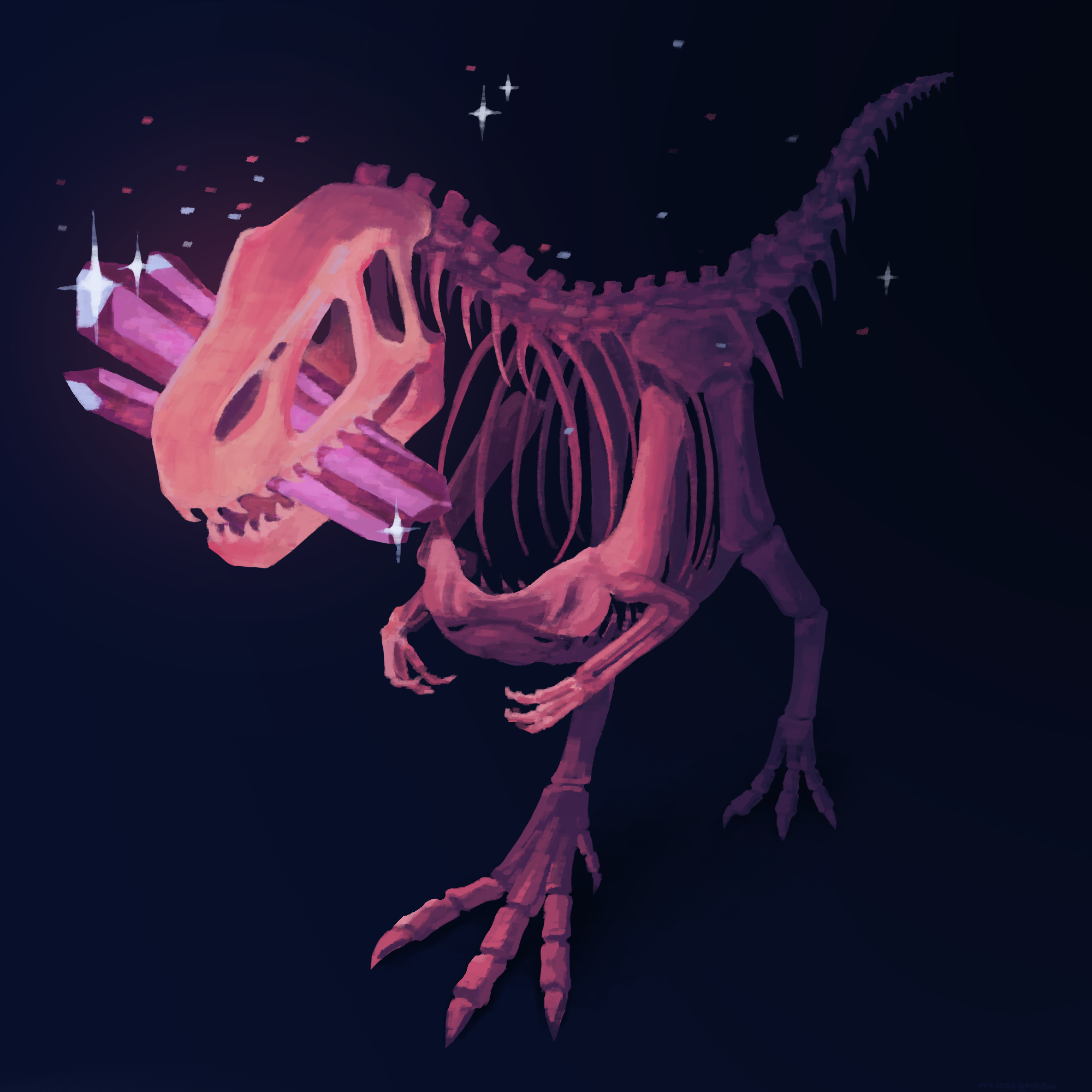 First Place –Glowing Skull by @mossgreen